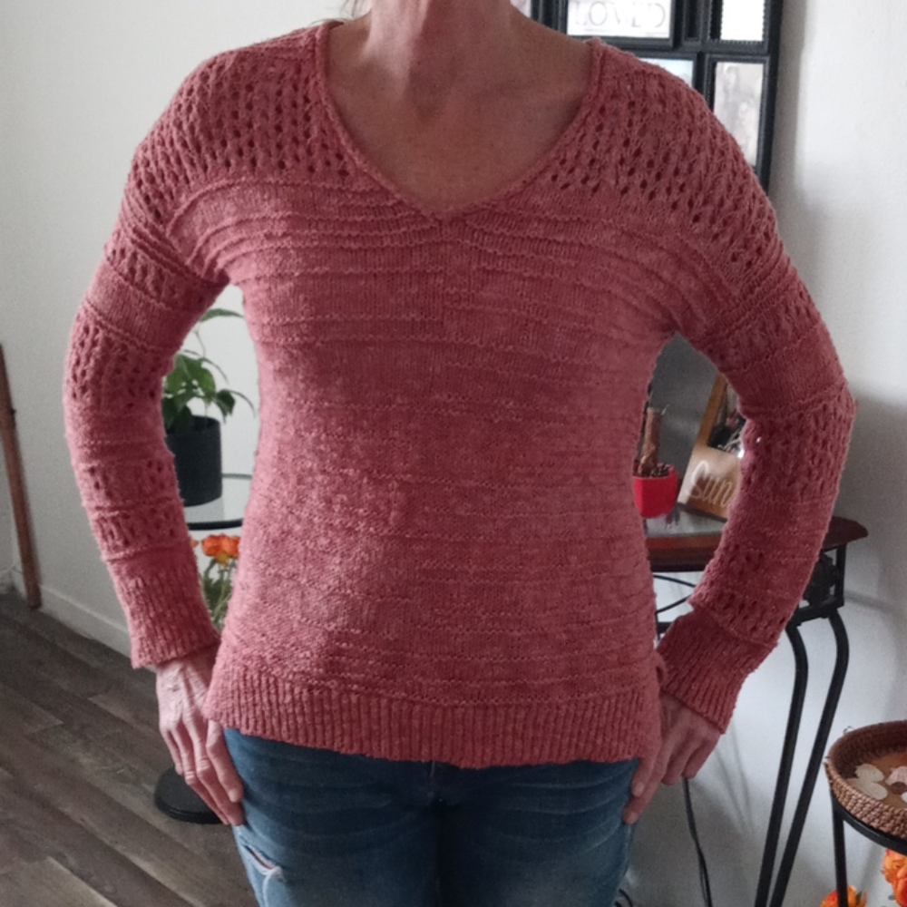 🍀Lucky Brand knitted sweater v-neck